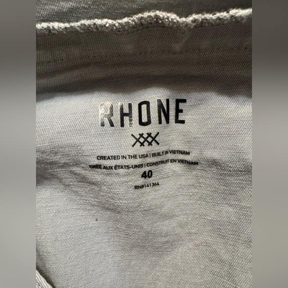 Rhone Mens Everyday Five Pocket Pants Gray Size 40X32 Golf Classic Straight Leg - Picture 4 of 12